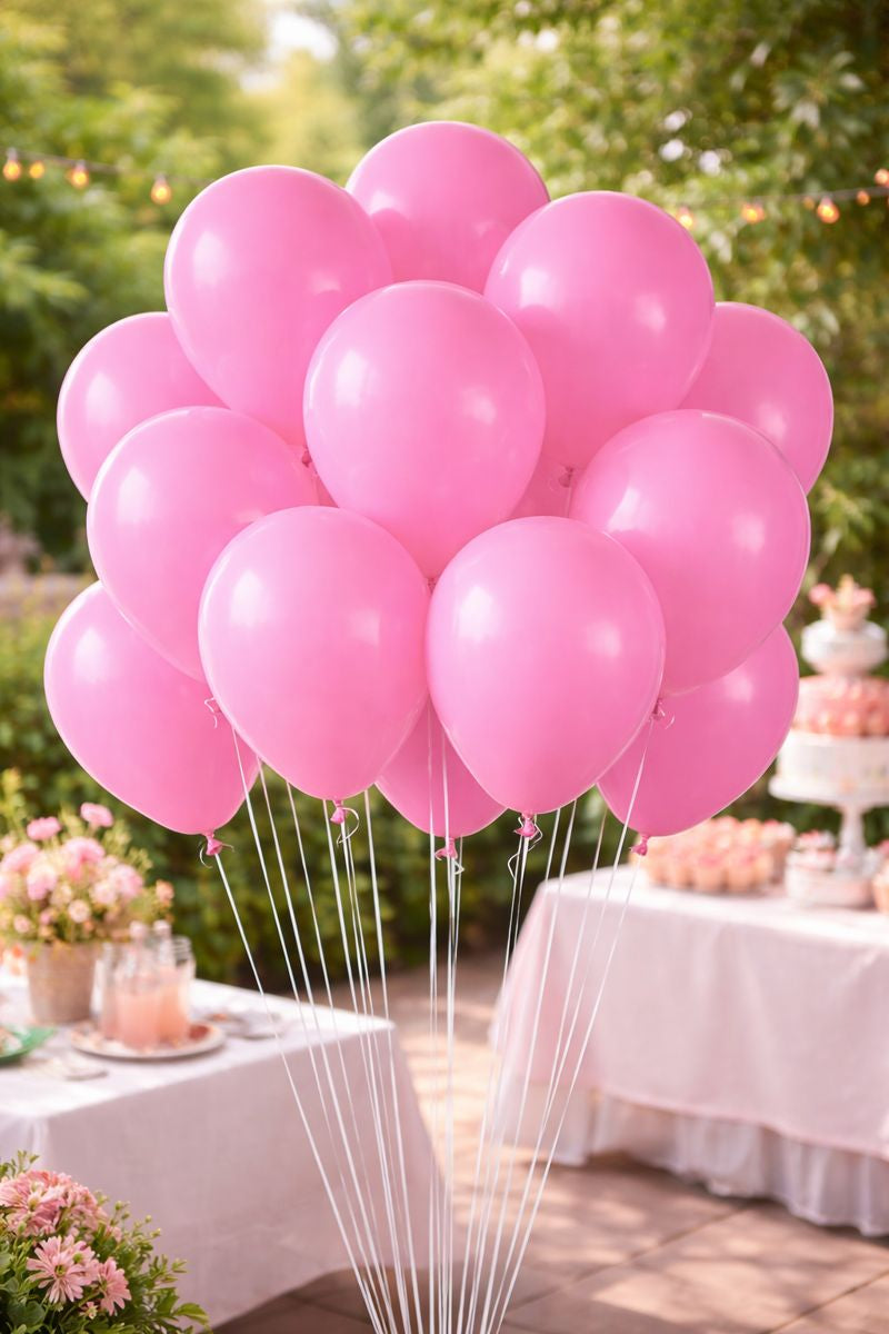 11" Heavyweight Round Latex Balloon PINK - 15/pk
