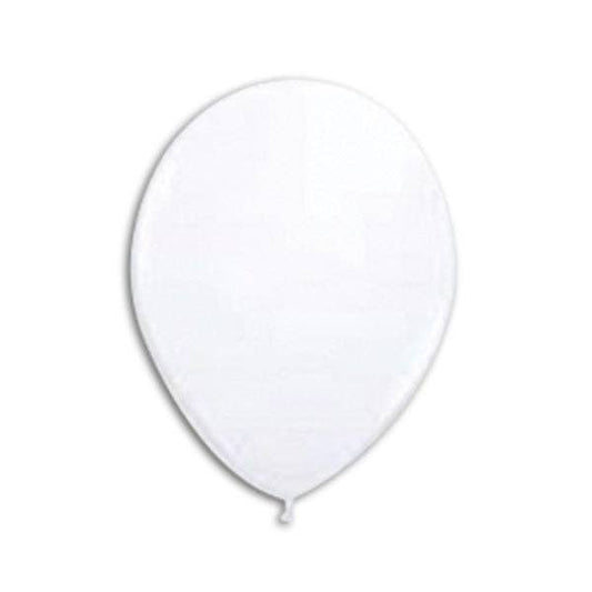 11" Heavyweight Round Latex Balloon WHITE - 15/pk