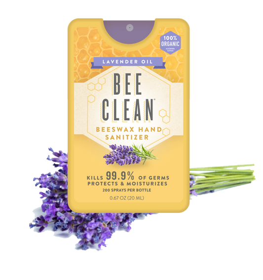 Bee Clean Organic Beeswax Hand Sanitizer - Lavender (1 Individual Spray Pack)