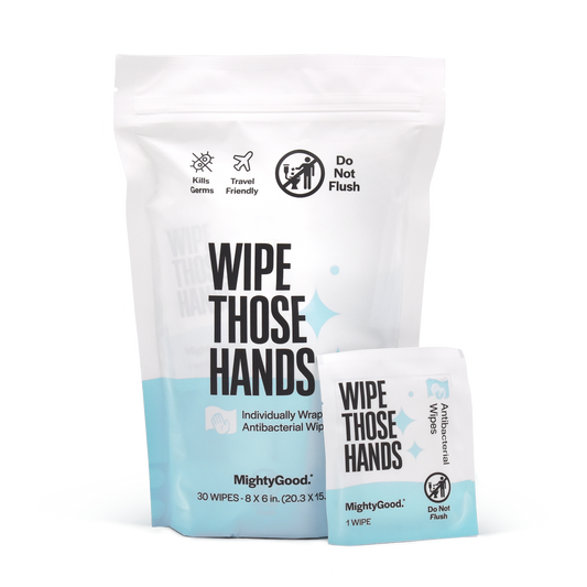 MightyGood Wipe Those Hands Individual Wipes (1 bag - 30 Count)