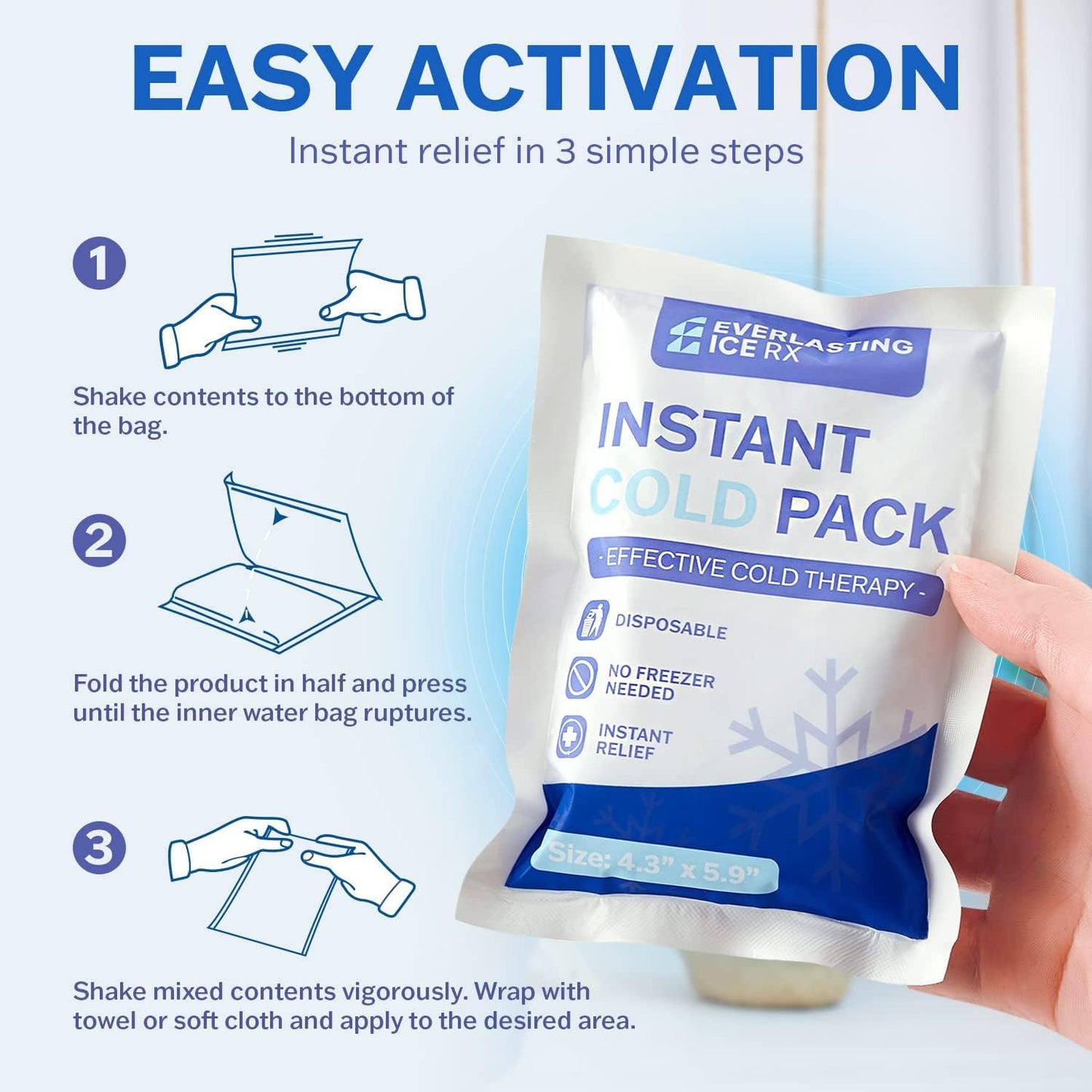 Instant Cold Packs (Pack of 4)
