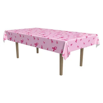 Table Cover - Pink Breast Cancer Ribbon - (54” x 108”)