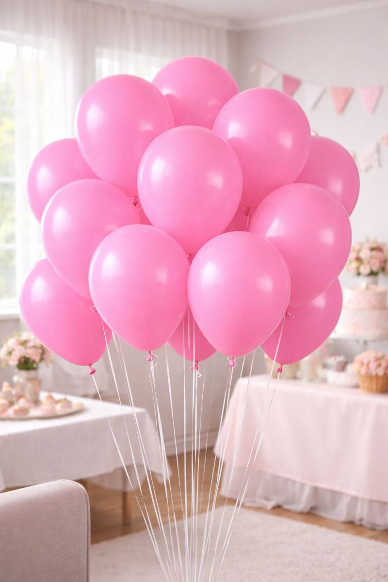 11" Heavyweight Round Latex Balloon PINK - 15/pk